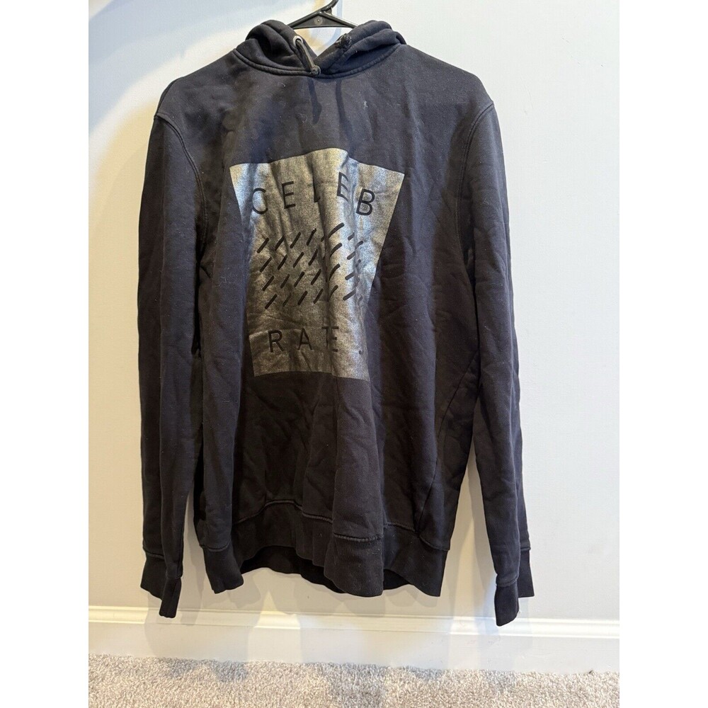 Play When You Can Hunt When You Must Full Hoodie Men Black Large H&M